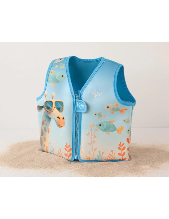 Este chaleco de flotación de Kiokids es perfecto para los pequeños aventureros que están dando sus primeros pasos en el mundo de