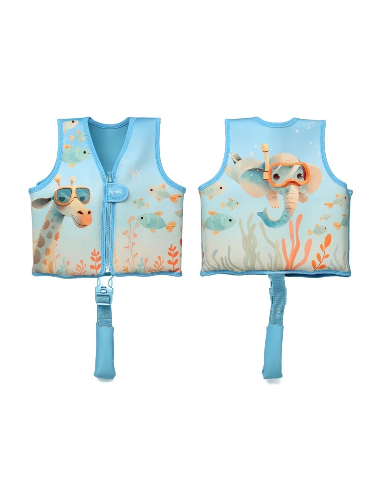 Este chaleco de flotación de Kiokids es perfecto para los pequeños aventureros que están dando sus primeros pasos en el mundo de