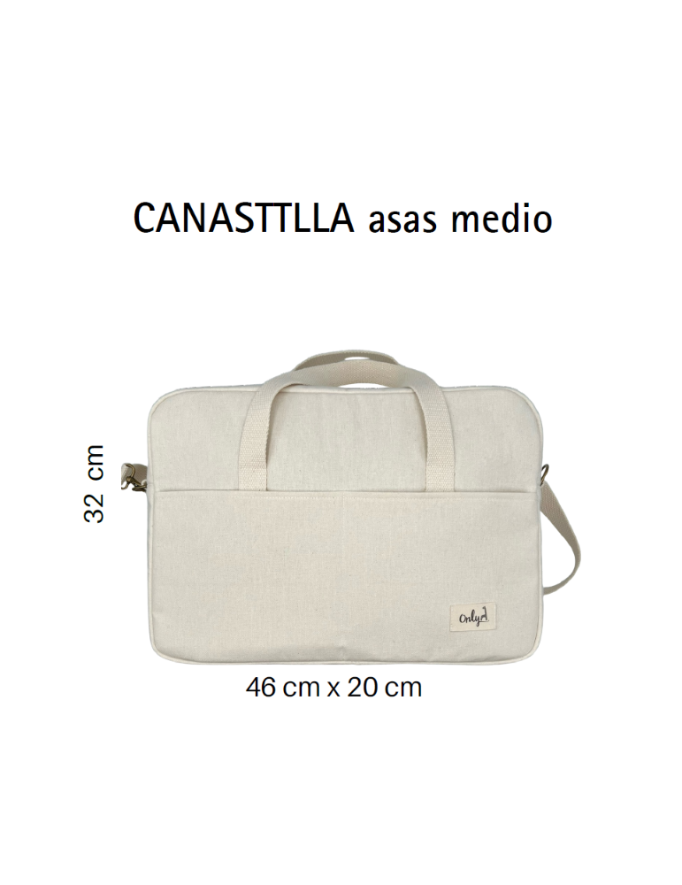 Bolso Canastilla Asas Medio