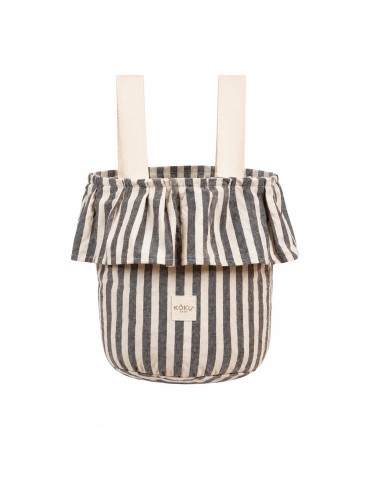 Bolso Basket Stripe Gris