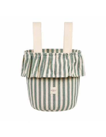 Bolso Basket Stripe Verde