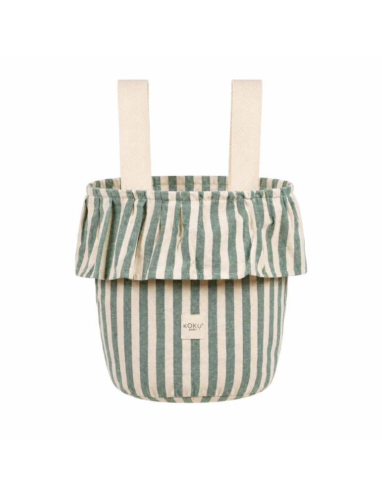 Bolso Basket Stripe Verde