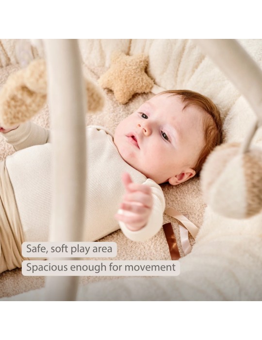 Gimnasio Acolchado Teddy Ecru