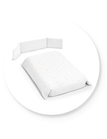 Funda Nórdica + Protector Sena Blanco/Arena Cotinfant 2