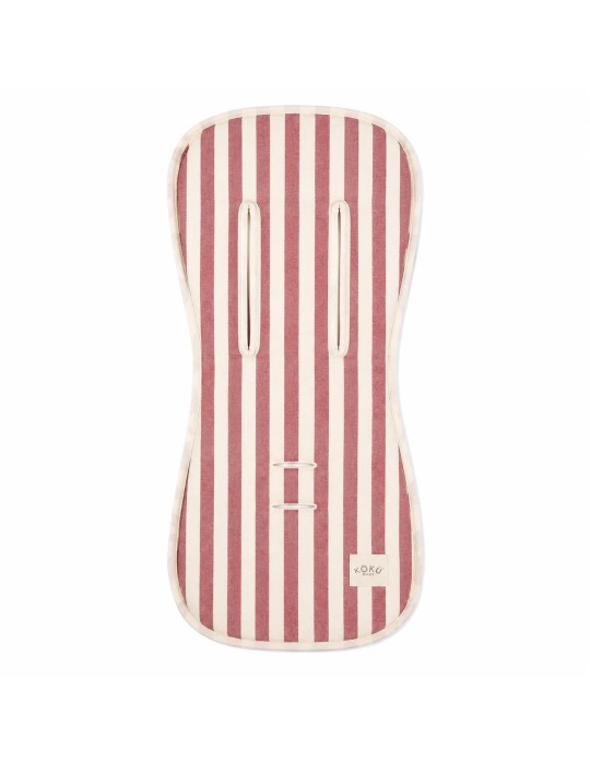 Colchoneta de Paseo Mariposa Stripe Granate 90x38