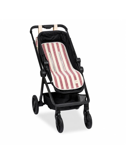 Colchoneta de Paseo Mariposa Stripe Granate 90x38