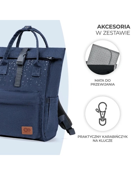 Mochila carro bebé MOONPACK CONFETTI Denim | Carapillo Bebé