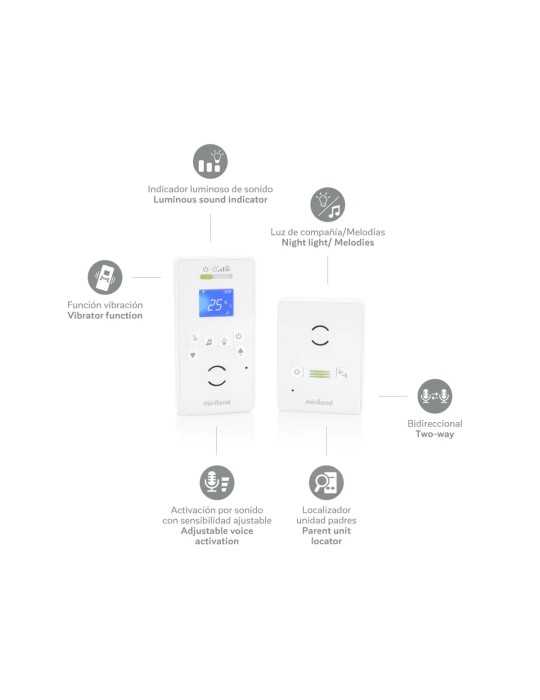 Vigilabebés de Audio Digitalk Luxe