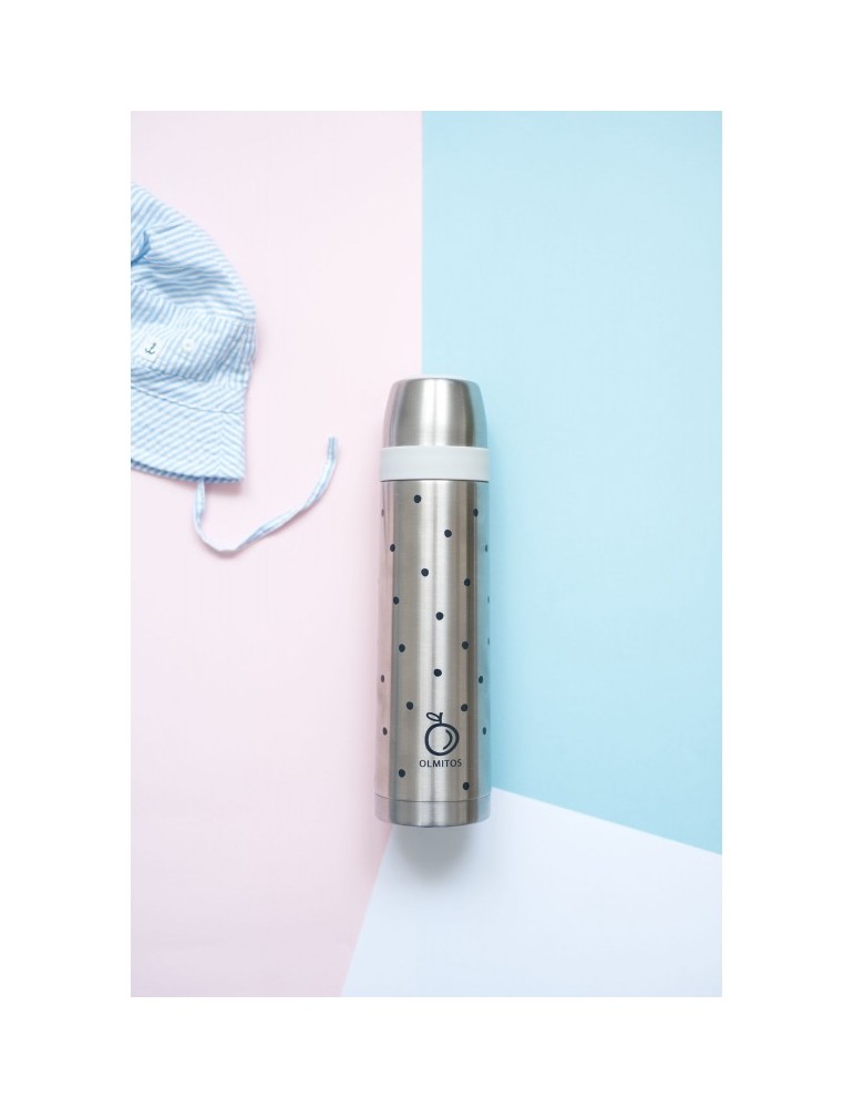 Termo líquido acero inoxidable Dots | Carapillo Bebé