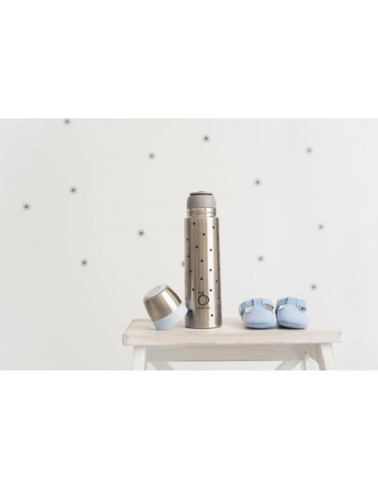 Termo líquido acero inoxidable Dots | Carapillo Bebé