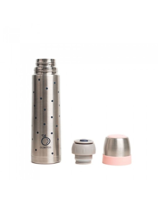 Termo líquido acero inoxidable Dots | Carapillo Bebé