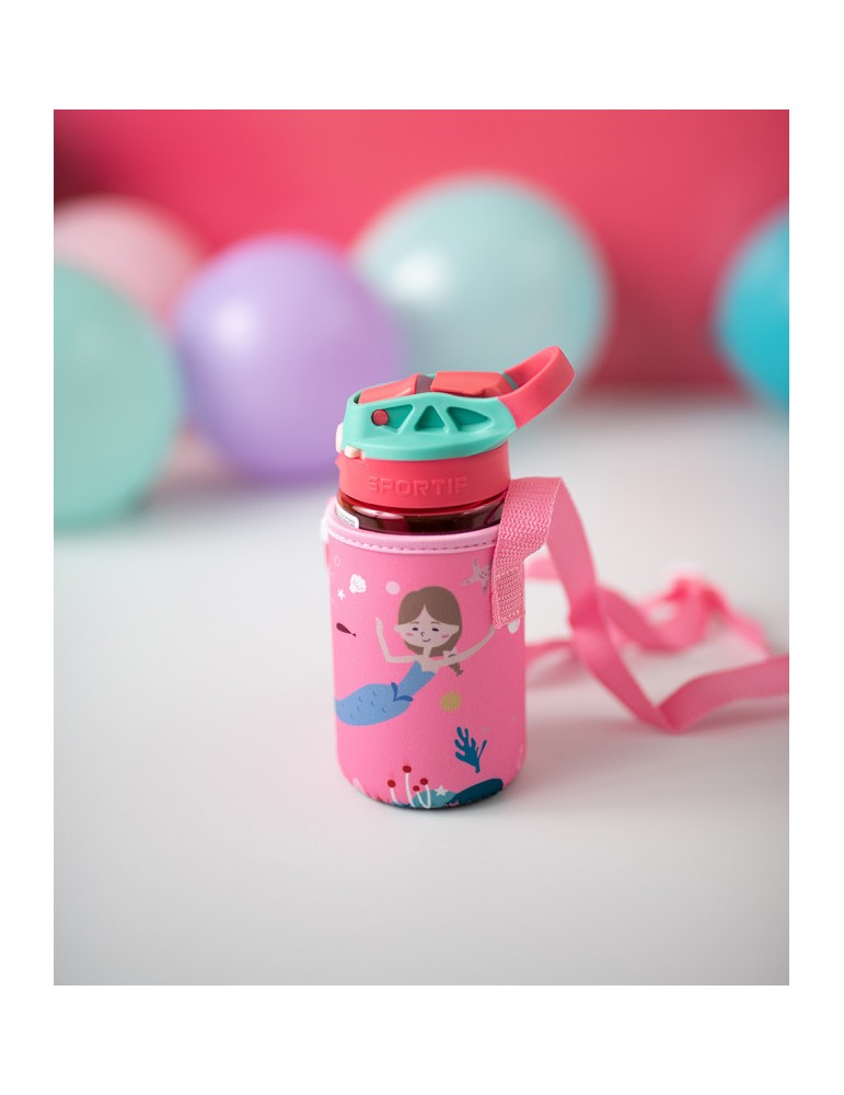 Set botella tritán y acero con funda | Carapillo Bebé