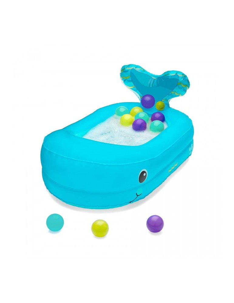 Bañera Hinchable Ballena + 10 bolas