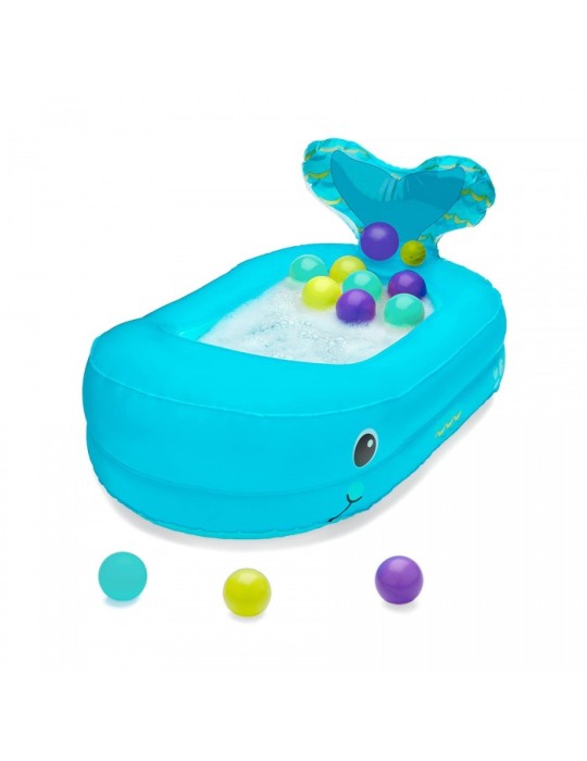 Bañera Hinchable Ballena + 10 bolas