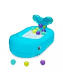 Bañera hinchable ballena + 10 bolas