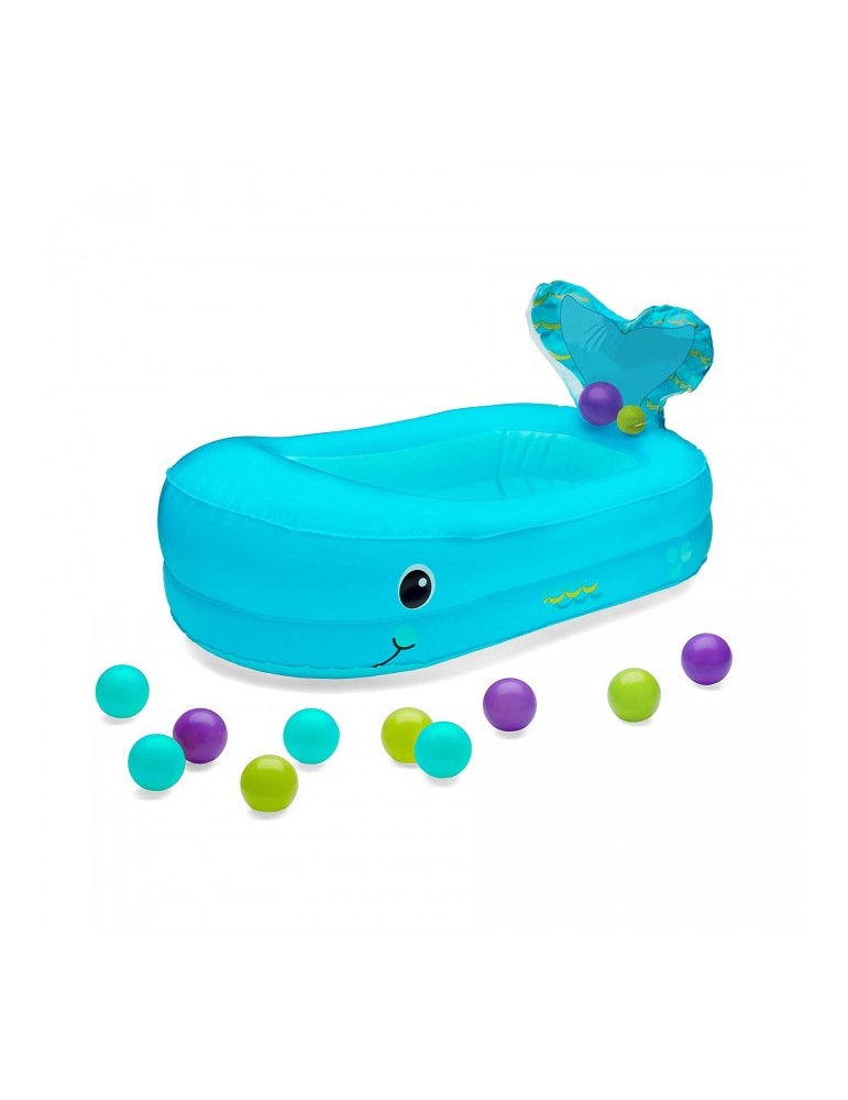 Bañera Hinchable Ballena + 10 bolas