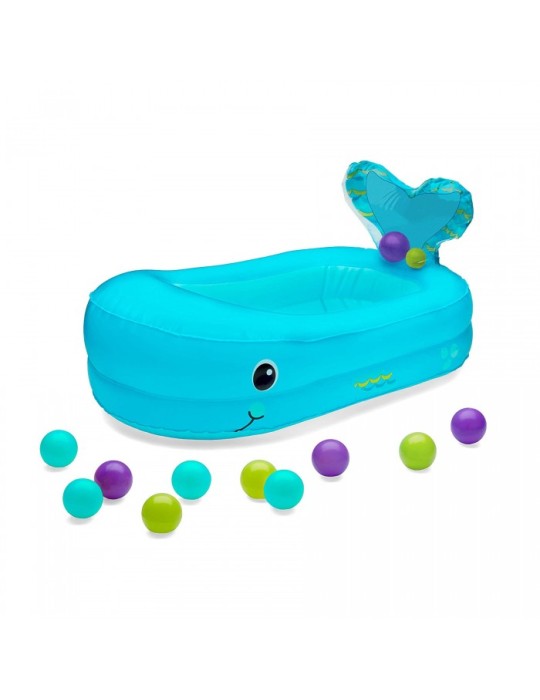 Bañera Hinchable Ballena + 10 bolas
