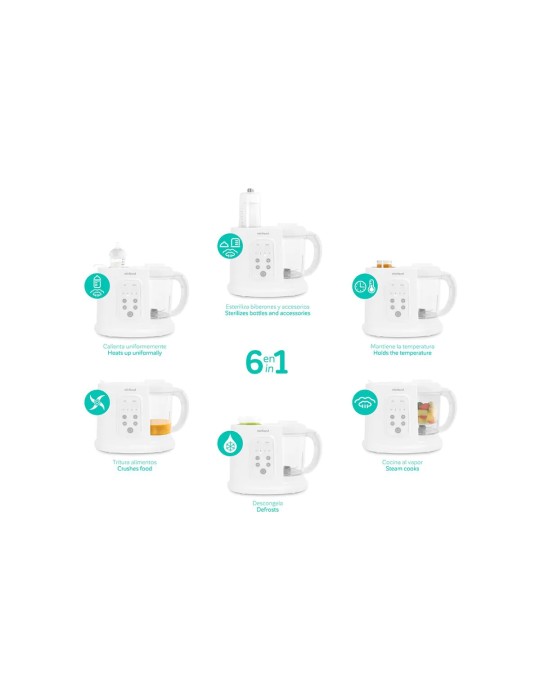 Robot de cocina para bebés multifuncional 6 en 1 | Carapillo Bebé