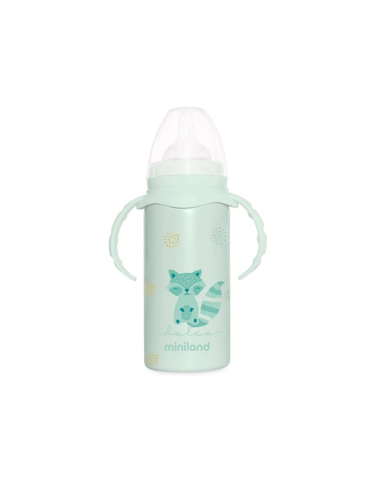 Botellita térmica con tetina Thermobaby Mint | Carapillo Bebé