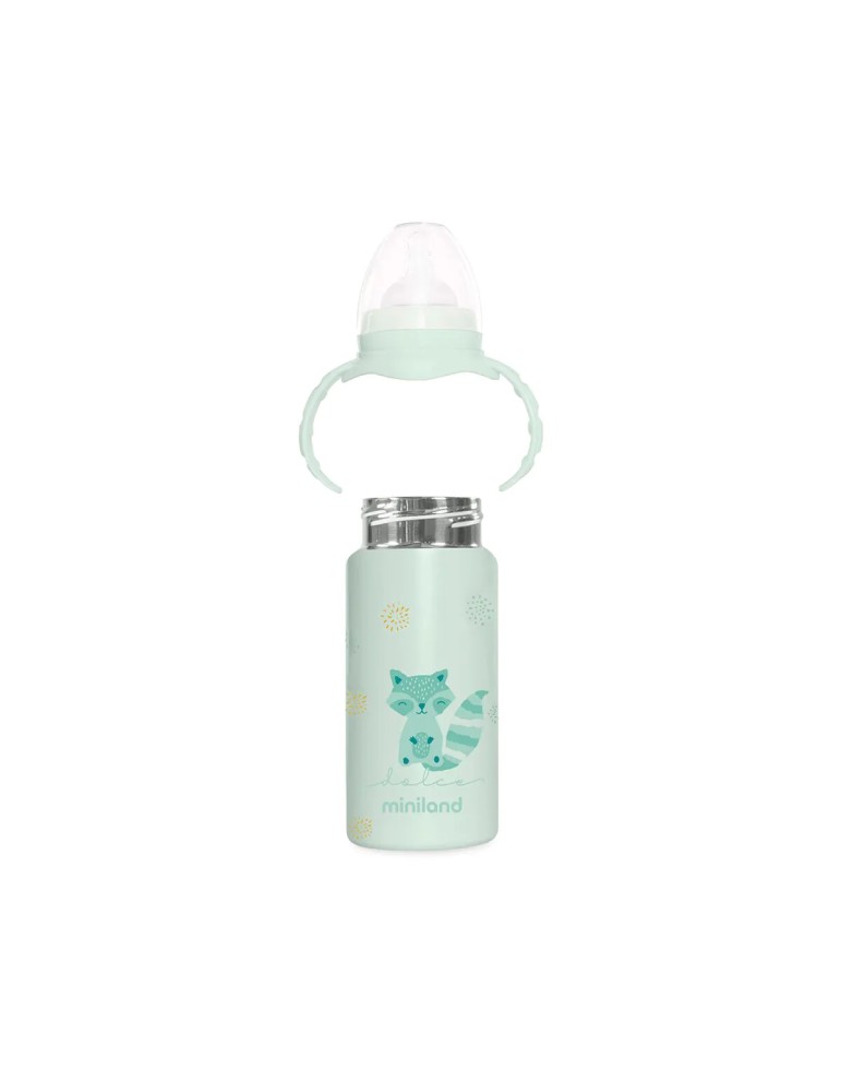 Botellita térmica con tetina Thermobaby Mint | Carapillo Bebé