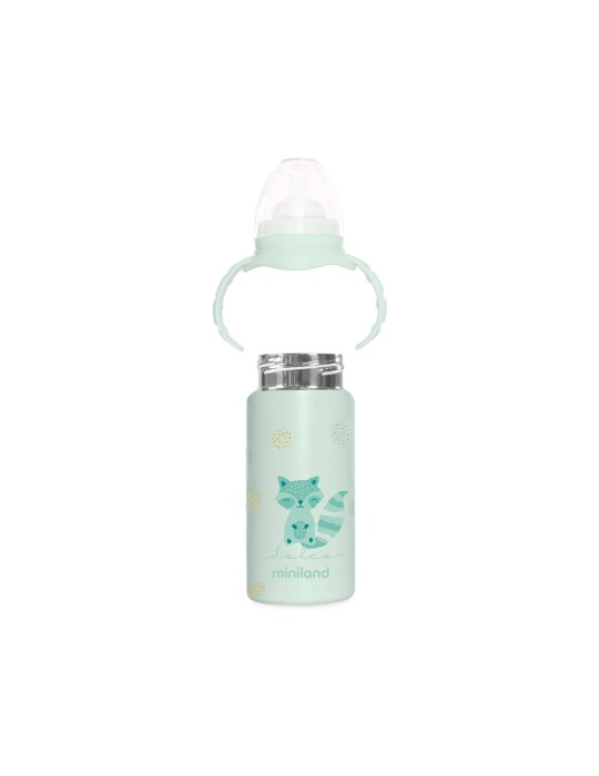 Botellita térmica con tetina Thermobaby Mint | Carapillo Bebé