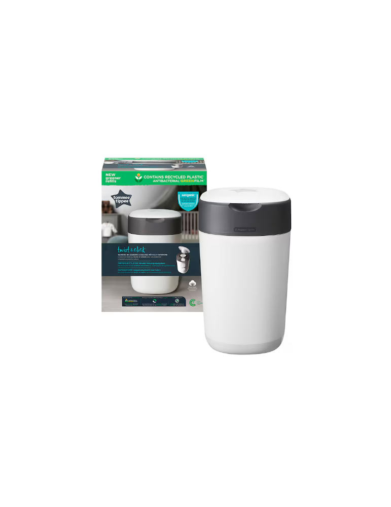 Pack Económico de 6 Recambios Twist&Click + Contenedor Blanco | Carapillo Bebé