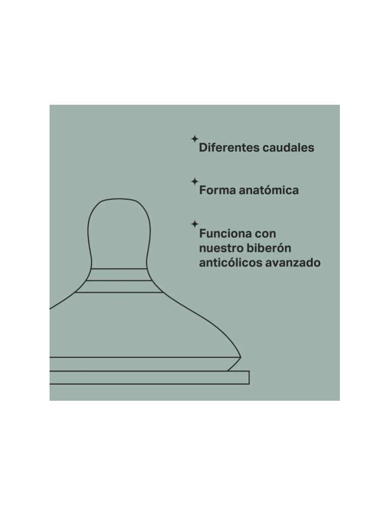 Tetinas Advanced Anti Colic, Flujo Medio +3M | Carapillo Bebé