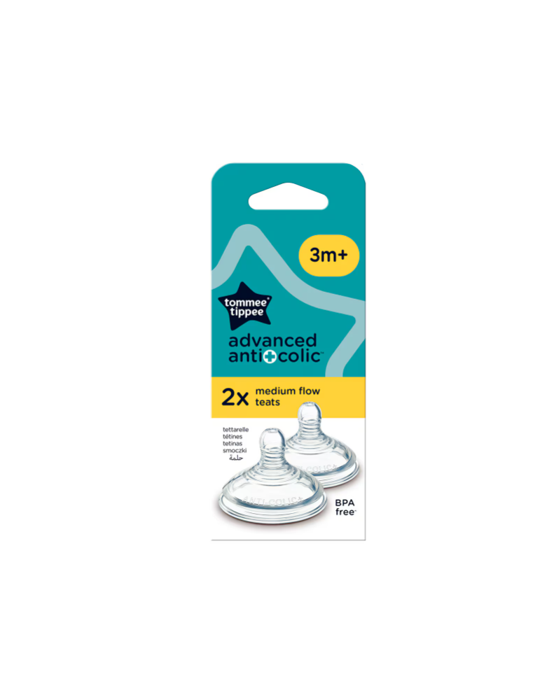 Tetinas Advanced Anti Colic, Flujo Medio +3M | Carapillo Bebé