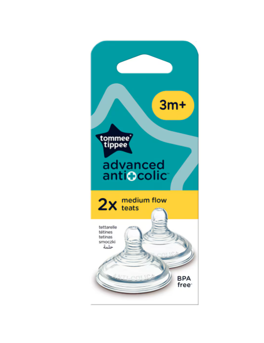 Tetinas Advanced Anti Colic, Flujo Medio +3M | Carapillo Bebé