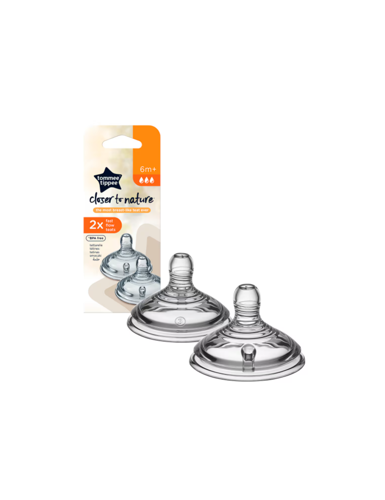 Tetinas Natural Start, Flujo Rápido +6M