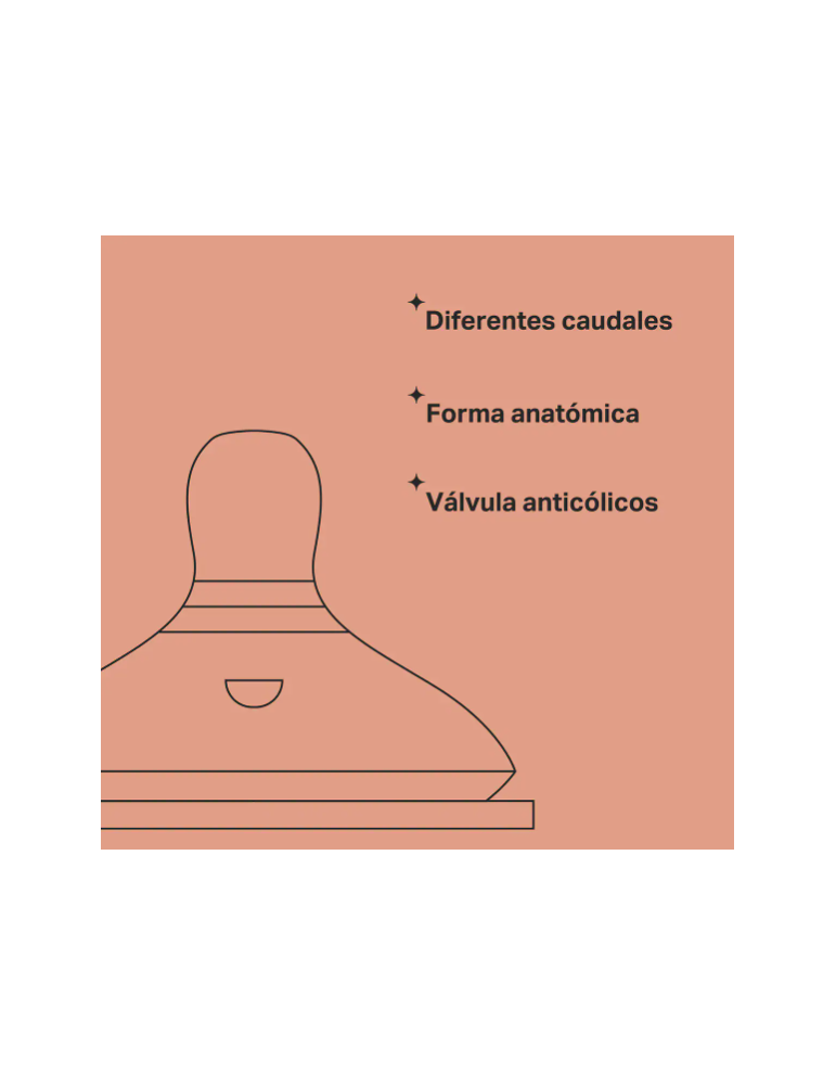 Tetinas Natural Start, Flujo Rápido +6M