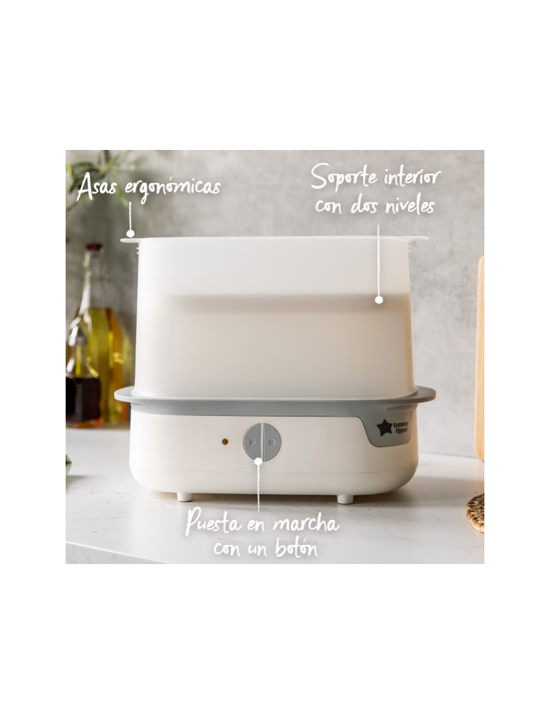 Esterilizador Advanced de vapor eléctrico (para 6 Biberones) | Carapillo Bebé