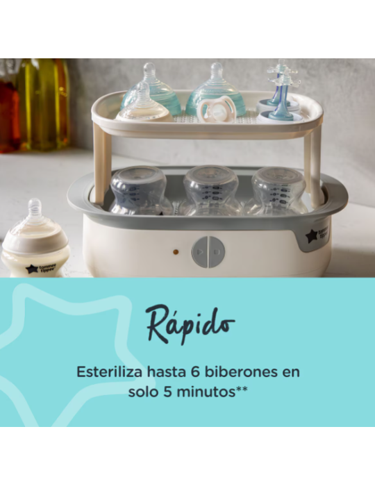 Esterilizador Advanced de vapor eléctrico (para 6 Biberones) | Carapillo Bebé
