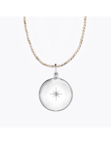 Llamador de Ángeles Lucky Star Plata