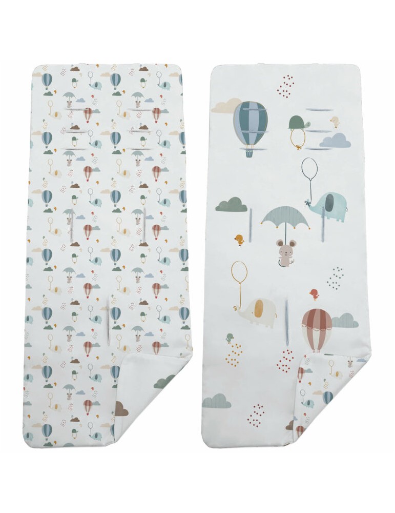 Colchoneta Reversible Globos