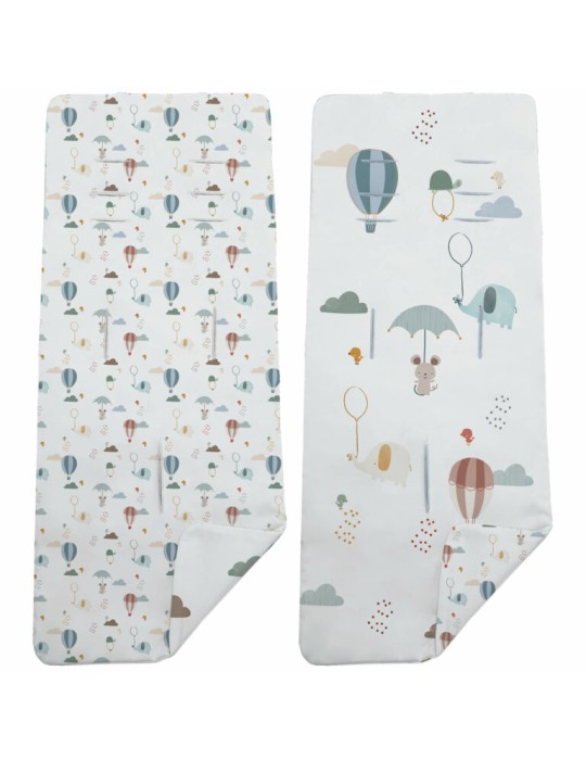 Colchoneta Reversible Globos
