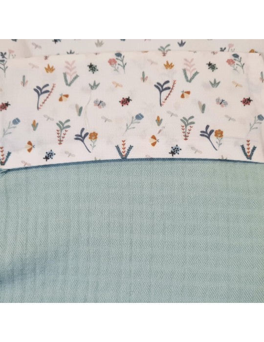 Colchoneta Reversible Mariquitas Menta