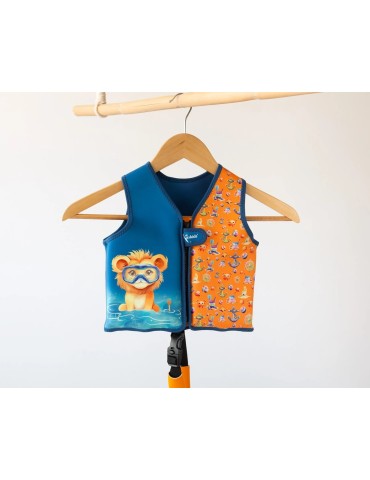 Chaleco Neopreno de Flotación Animales Azul Marino