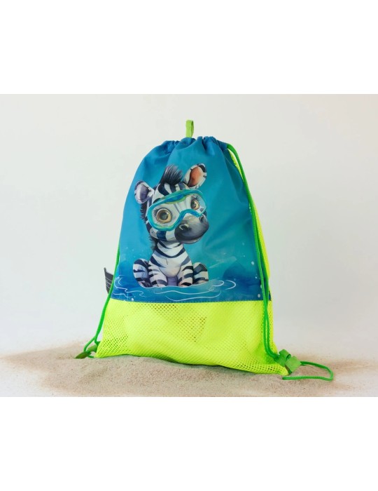 Bolsa de Playa Animales Verde