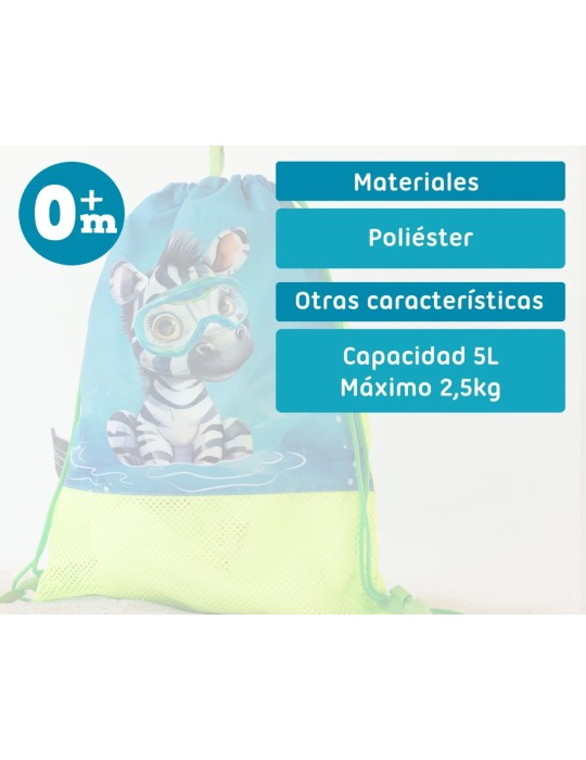 Bolsa de Playa Animales Verde