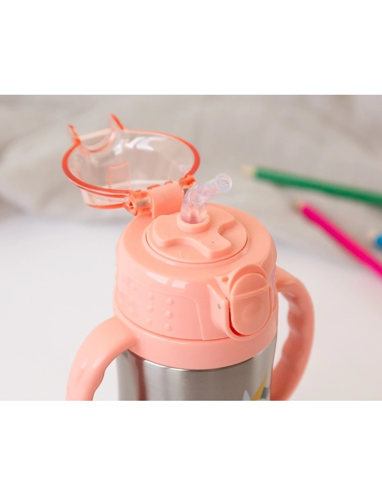 Botella Unicornio Rosa 280ml Acero Inoxidable