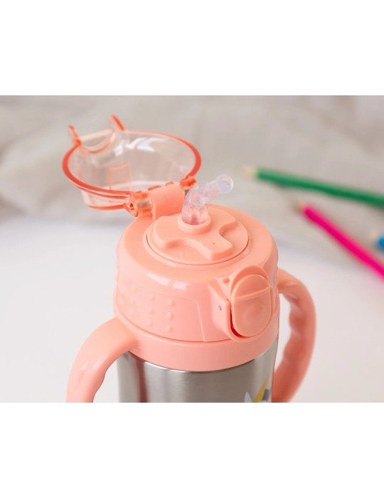 Botella Unicornio Rosa 280ml Acero Inoxidable