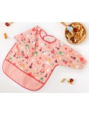 Babero Impermeable con Mangas Rosa