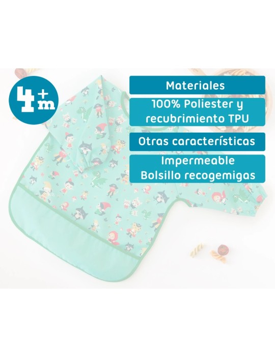 Babero Impermeables con Mangas Verde