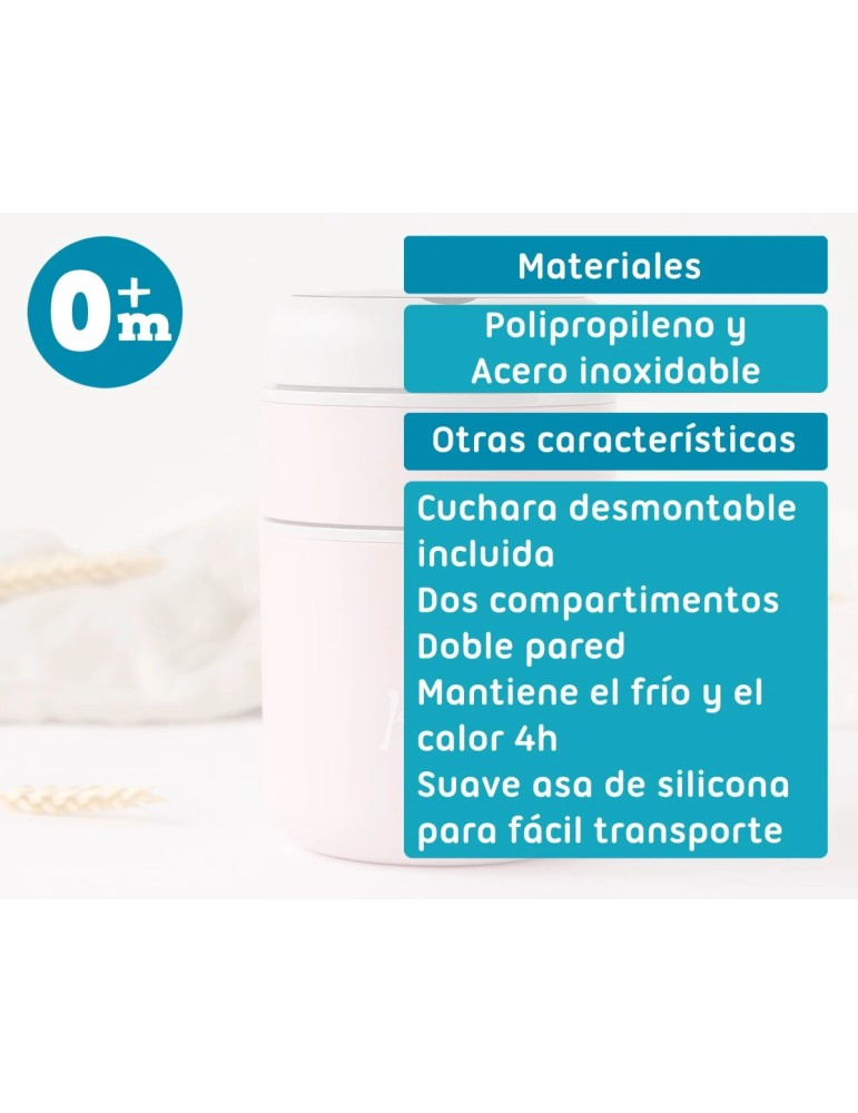 Termo Rosa 710ml Acero Inoxidable