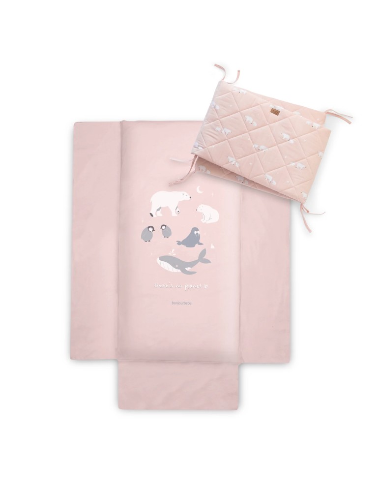 Colcha Y Protector de Cuna 60 x 120 cm
