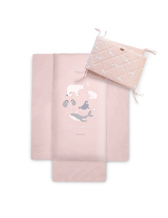 Colcha Y Protector de Cuna 60 x 120 cm