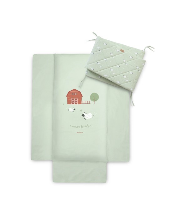 Colcha Y Protector de Cuna 60 x 120 cm
