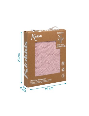 Mantita de Bambú Rosa 2