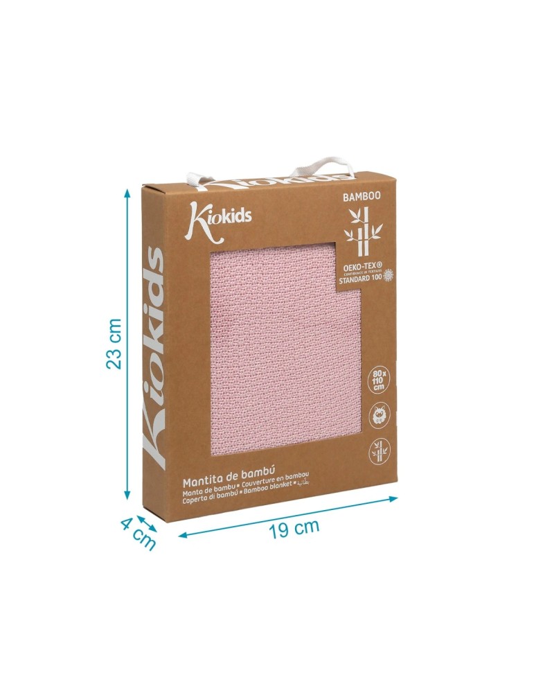 Mantita de Bambú Rosa